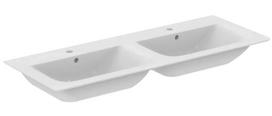 Ideal Standard Connect Air Dviguba praustuvė, 124x46 cm, su perpildymo anga, balta E027301