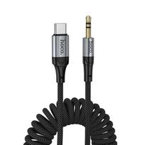 AUX Cable 3.5mm to USB C Hoco 1.5m UPA33B black