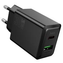 Hoco N71 Black USB A + USB C QC3.0 PD AFC 3A 30W Phone Charger