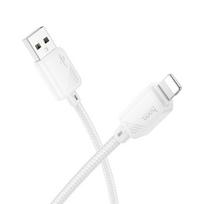 Hoco USB A to Lightning Cable, 2.4A, 1 m, White, X113
