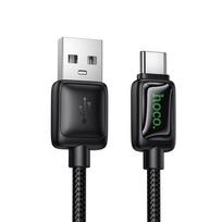 Hoco U146 3A 1.2m Black LCD USB-A to USB-C Cable