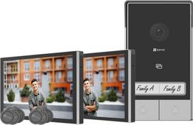 Ezviz Zestaw wideodomofonowy dwurodzinny EZVIZ HP7 z dwoma monitorami