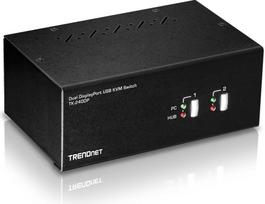 No Name 2-Port DisplayPort KVM Switch w/ USB 2.0 Audio
