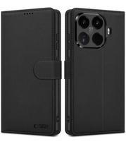 Juodas atverčiamas dėklas Xiaomi 17T Pro telefonui "Tech-Protect Wallet"