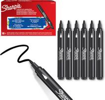 Sharpie - Creative Marker Acrylic Paint Pens - Bullet Tip Water-Based Paint Markers - Black - 6 Count (SKU: 2218123)