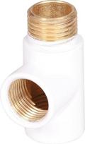 Terma Trišakis Terma 1/2" , vidus-1/2", išorė-1/2", baltas