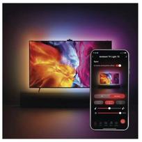 Emos Aplinkos LED Apšvietimas ZTV75, 24W, 660lm, RGB, 120 segmentų, WIFI, BLE, suderinamas su Amazon Alexa, Google Assistant
