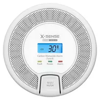 X-Sense CO03D-W dūmų jutiklis Anglies monoksido detektorius Tarpusavyje susiejamas Bevielis