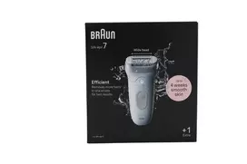Braun 7-011 „Silk-?pil 7“ epiliatorius „Wet&Dry“, baltas/sidabrinis