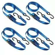MASTER LOCK diržas su skriemuliu ir S formos kabliu, 5 m x 25 mm, 4 vnt.