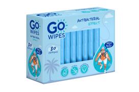 Drėgnos servetėlės GO WIPES ATIBACT, 1 sl, 80 vnt.