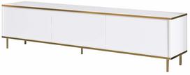 Televizoriaus spintelė Kalune Design Imaj, aukso sp./balta sp., 35 cm x 180 cm x 45.2 cm