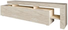 Televizoriaus spintelė Kalune Design Beliz, travertine sp., 37 cm x 192 cm x 53 cm