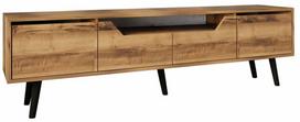 Televizoriaus spintelė Kalune Design Roma, riešuto sp., 30 cm x 180 cm x 53 cm