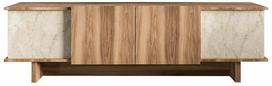 Televizoriaus spintelė Kalune Design Diana, riešuto sp./travertine sp., 33 cm x 180 cm x 50 cm
