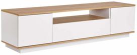 Televizoriaus spintelė Kalune Design Veramont, ąžuolo sp./balta sp., 44.5 cm x 180 cm x 44.6 cm