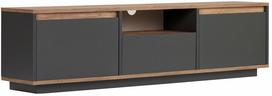 Televizoriaus spintelė Nordure Sentinel, antracito sp./pine, 29.5 cm x 160 cm x 42 cm