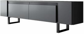 Televizoriaus spintelė Kalune Design Yildiz, antracito sp./juoda sp., 30 cm x 180 cm x 50 cm