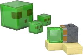 Figūrėlių rinkinys, su priedais Mattel Minecraft Redstone Sticky Piston Trap JKK01, žalia sp.