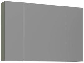 Pakabinama vonios spintelė su veidrodžiu Kalune Design Bari, matinė žalia sp., 16 cm x 97 cm x 66 cm