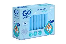 Drėgnos servetėlės GO WIPES ATIBACT, 1 sl, 80 vnt.