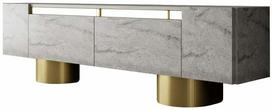 Televizoriaus spintelė Kalune Design Bohem, aukso sp./travertine sp., 30 cm x 180 cm x 50 cm