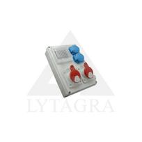 Skydelis ROS‑I, su kištukiniais lizdais ir C16/1P automatiniu jungikliu