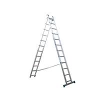 Dviejų dalių aliuminės kopėčios VHR H 2x13