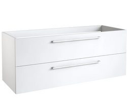 Spintelė po dvigubu praustuvu Kame Gama, BUD/12-3DR/D2, 120 cm, Matinė balta