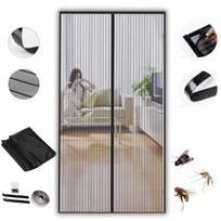 Magnetinis tinklelis nuo vabzdžių balkono durims 90x230 cm juodas