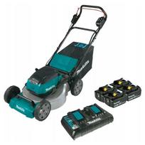 Makita DLM532PT4 akumuliatorinė savaeigė vejapjovė, 53cm, 4x5,0Ah