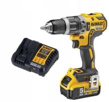 DEWALT DCD796P1 akumuliatorinis gręžtuvas-suktuvas XR 18V su smūgine funkcija, 70Nm, 1x5Ah, įkroviklis