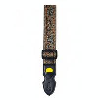 Siuvinėtas reguliuojamas gitaros diržas