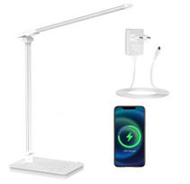 Stalinis šviestuvas LED + belaidis mobilaus telefono įkroviklis