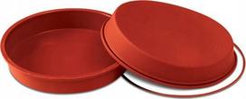 Silikoninė kepimo forma apvali Silikomart Round Pan, 1 l, 18 cm, raudona