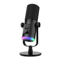 Dinaminis USB ir XLR mikrofonas su triukšmo slopinimu ir RGB apšvietimu BKX-43