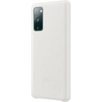 Apsauginis telefono dėklas, skirtas Samsung Galaxy S20, baltas su mikropluošto danga