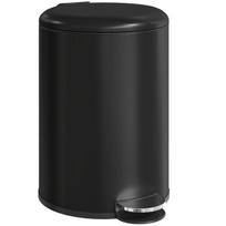 Šiukšlių dėžė, metalinė, 20 L, su pedalais, juoda, 1 vnt