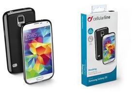 Cellular Line dėklas guminis Schocking skirtas Samsung Galaxy S5, juoda