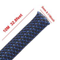 10M Lankstus PET Izoliuotas Kabelių Apsauginis Vamzdis , BlackBlue