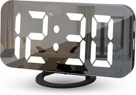 Skaitmeninis žadintuvas su LED veidrodžiu, 1 vnt.