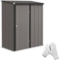 Metalinis sodo namelis, 161x95x196 cm, juodas, 1 vnt