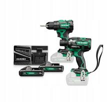 Hikoki 18v Akumuliatorinis Įrankių Rinkinys: Ds18de + Wr18dh, 2x4.0ah