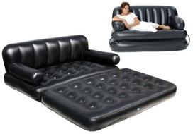 Pripučiama sofa Bestway, 188x152x64cm, juoda