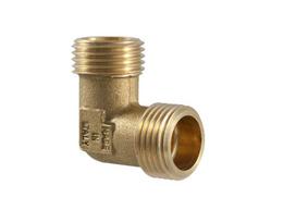 Alkūnė TMD brass, 1/2", 90°, išoriniai sriegiai