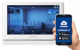 Commax Ip vaizdo domofono monitorius 10" lietimui jautrus ekranas, baltas