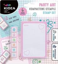 Kidea "party Art" antspaudų rinkinys su užrašų knygute, 6 vnt.