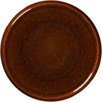 Rakstone 24 cm plokščias lėkštė, gintarinė, porcelianinė