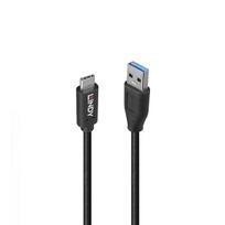 Lindy USB 3.2 Type A į C kabelis 36970 0.5m, 10Gbps, 1x USB 3.2 Type A vyriškas, 1x USB 3.2 Type C vyriškas