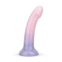 Dildo EasyToys Mermaid Ombre 15 cm blizgantis želinis su taure